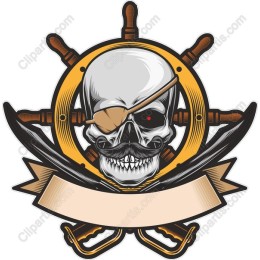 Pirate Skull and Crossbones