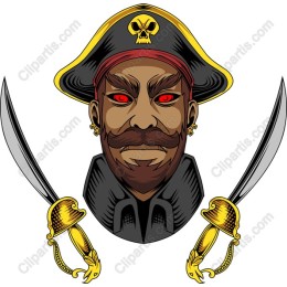 Fierce Pirate Captain