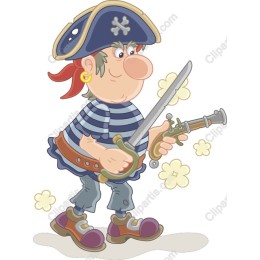 Whimsical Pirate Cartoon