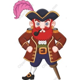 Bold Cartoon Pirate