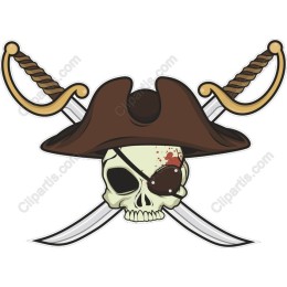 Pirate Skull and Swords
