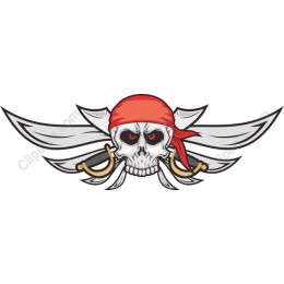 Pirate Skull with Swords