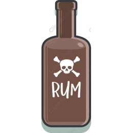 Whimsical Rum Bottle