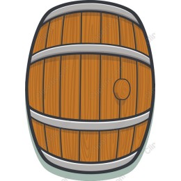 Rustic Wooden Barrel