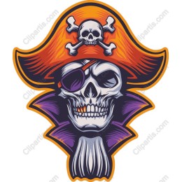 Bold Pirate Skull