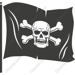 Pirate Flag - Skull and Crossbones Graphic