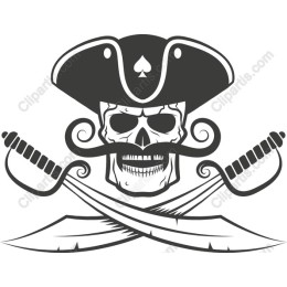 Pirate Skull and Swords