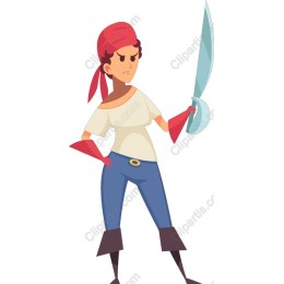 Fierce Pirate Character