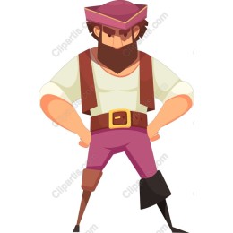 Vibrant Pirate Character