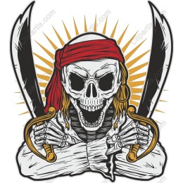 Fierce Pirate Skeleton