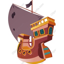 Whimsical Pirate Ship