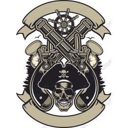 Pirate Skull and Cross Swords