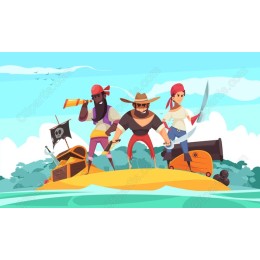 Vibrant Pirate Adventure