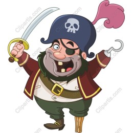 Cheerful Pirate Character