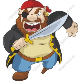 Fierce Pirate Cartoon