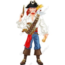 Adventurous Pirate Character