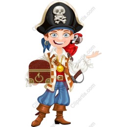 Cheerful Pirate Kid