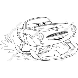 Playful Skiing Car