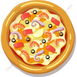 Gourmet Seafood Pizza
