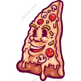 Cheesy Smile Pizza Slice