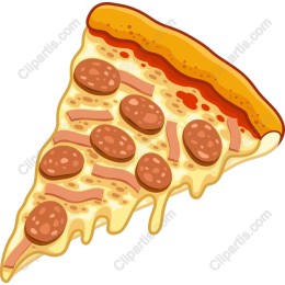 Vibrant Pizza Slice