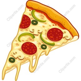 Vibrant Pizza Slice
