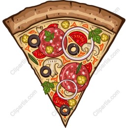 Vibrant Pizza Slice