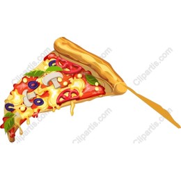 Vibrant Pizza Slice