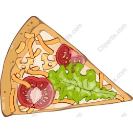 Fresh Vegetable Pizza Slice