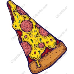 Vibrant Pizza Slice