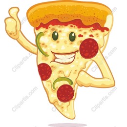 Cheerful Pizza Slice