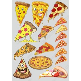 Pizza Bundle: Cartoon Pizza