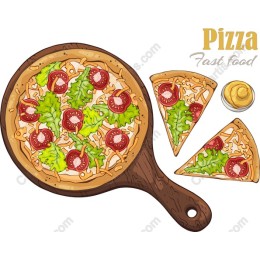 Mouthwatering Pizza for Fast Food