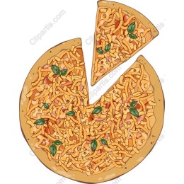 Vibrant Pizza with Fries