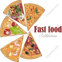 Fast Food Pizza Slice Collection