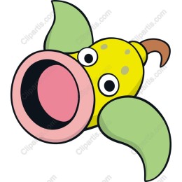 Whimsical Yellow Plant Character