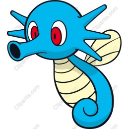 Playful Blue Seahorse