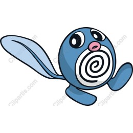 Playful Blue Water Creature