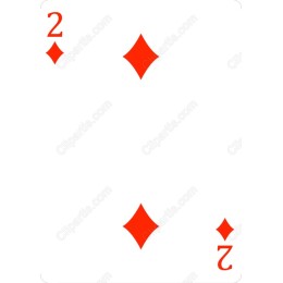 Two of Diamonds Playing Card
