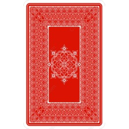 Elegant Red Playing Card