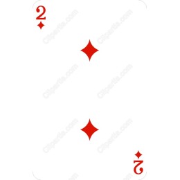 2 of Diamonds Playing Card