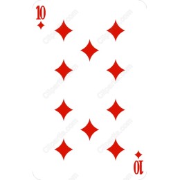 10 of Diamonds Minimalist