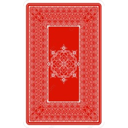 Red Ornate Card