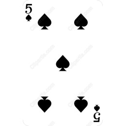 5 of Spades Minimalist