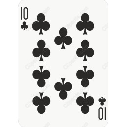 10 of Clubs Minimalist
