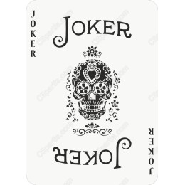 Joker Card - Sugar Skull