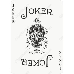Skull Joker Card
