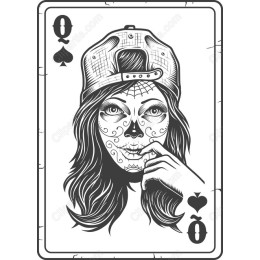 Urban Day of the Dead Playing Card