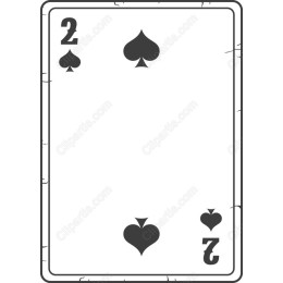Classic Two of Spades Card