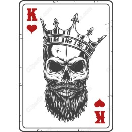 King of Hearts Skull